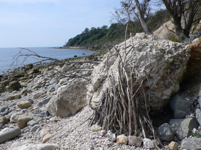 Lean-To Shelter on Pinhay Beach