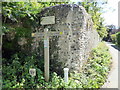 TV5299 : South Downs Way sign at Westdean by PAUL FARMER