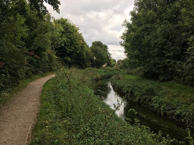 River Leen and NCN route 6 south of Bulwell