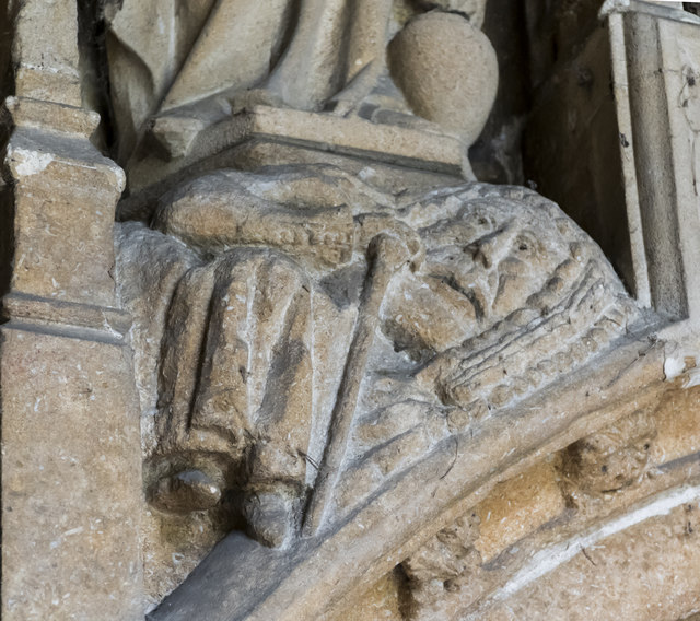 Carving in north porch, Ss Mary & Nicholas church, Spalding