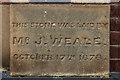 SO5175 : Foundation stone, former Zion Methodist Chapel, New Road by Ian Capper