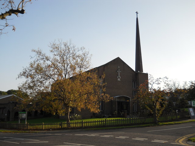 St. Thomas's Church, Oakwood, in autumn