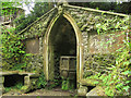 SJ2141 : Plas Newydd - the grotto by Stephen Craven