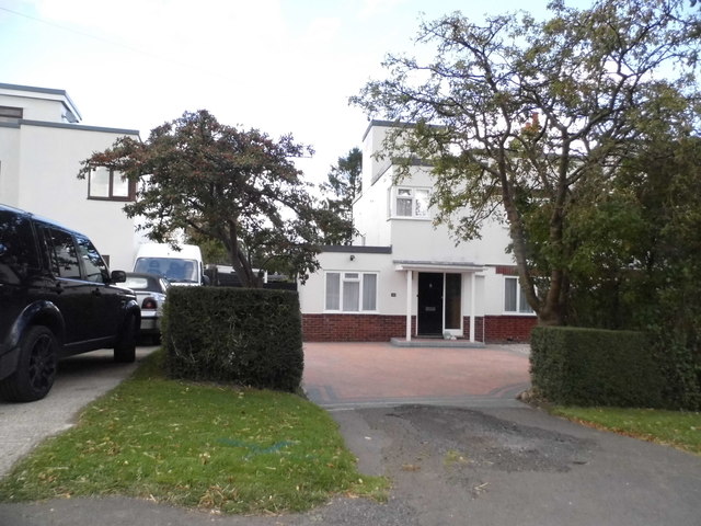 Modernist houses on Harlton Road, Little Eversden