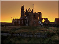 NZ9011 : St Mary's Church and Whitby Abbey at Dawn by David Dixon