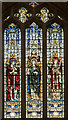 SP0343 : Stained glass window, All Saints' church, Evesham by Julian P Guffogg