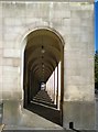 SJ8397 : Town Hall extension colonnade by Gerald England