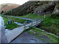 SO4494 : Wooden footbridge to a path avoiding a ford, Carding Mill Valley, Church Stretton by Jaggery