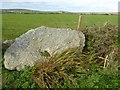 SW4233 : Large roadside stone by Philip Halling