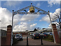 SJ3697 : Aintree station entrance  by Stephen Craven