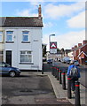 ST1775 : Metal posts between Hereford Street and Court Road, Grangetown, Cardiff by Jaggery