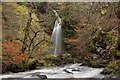 NC8301 : Small Waterfall in the Big Burn, Golspie, Sutherland by Andrew Tryon