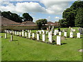 SK9764 : War Graves in Waddington churchyard by Adrian S Pye