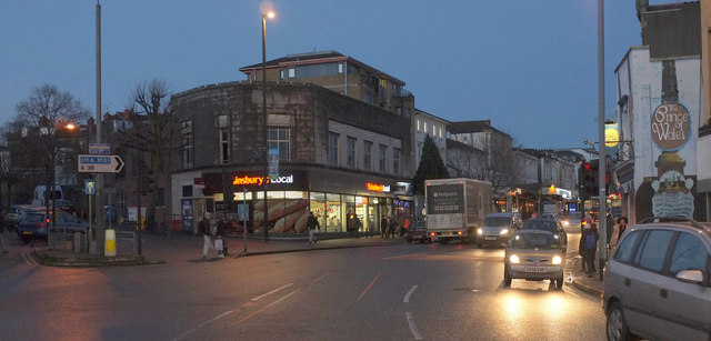 Sainsbury's, Gloucester Road at twilight