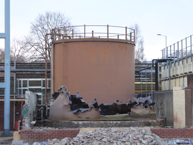 Worcestershire Royal Hospital, demolition site