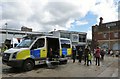 SJ9494 : Police on Hyde Civic Square by Gerald England