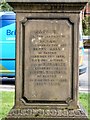 SJ7697 : Henry Hall's memorial stone (rear inscription) by Gerald England