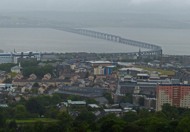 Tay Bridge viewed from the Dundee Law