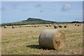 SM7626 : Harvested wheat field near Rhodiad-y-Brenin by Simon Mortimer