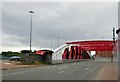 SJ8196 : Trafford Road Bridge  by Gerald England