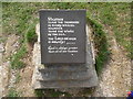 TV5895 : Bible Verse Plaque on Beachy Head by David Hillas