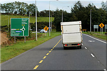  : End of N13/N14 Dual Carriageway by David Dixon