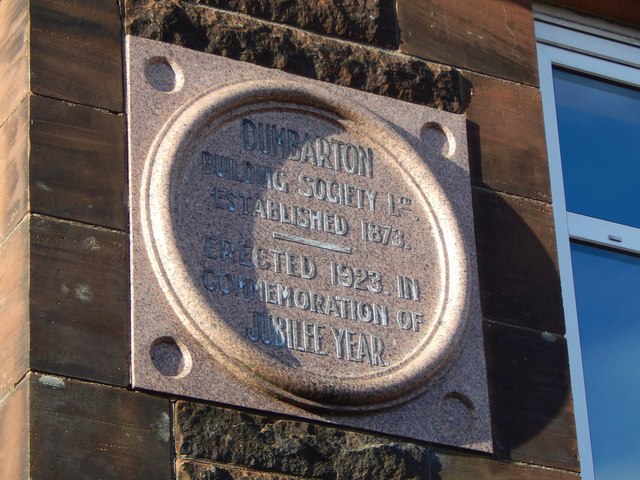 Dumbarton Building Society stone in Silverton Avenue