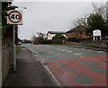 SJ3058 : End of the 30 zone on Hawarden Road, Hope, Flintshire by Jaggery