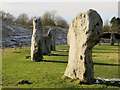 SU1069 : Standing stones in Avebury by Steve Daniels