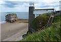 NZ3964 : Lift and stairs down to Marsden Bay and Grotto by Mat Fascione