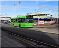 SJ3250 : Green bus, Regent Street, Wrexham by Jaggery