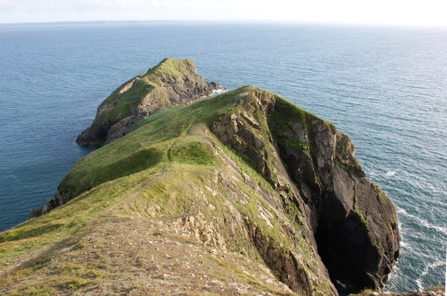 Dinas Fach from the coast path