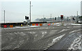 SX9163 : Junction on Torquay seafront in snow by Derek Harper