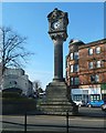 NS7993 : George Christie clock tower by Lairich Rig