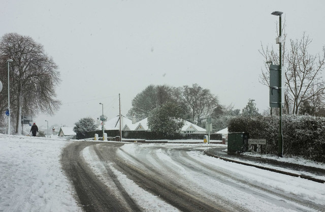 Snowy junction in Torre