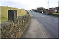 SE0640 : Guide post on top of Long Lee Lane wall by Roger Templeman