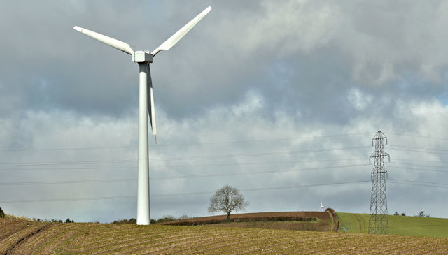 Wind turbine, Ballyrogan, Dundonald (March 2018)