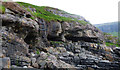 NM4433 : Buried landscape on the Gribun coast by Andy Waddington