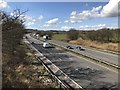 SJ7844 : M6 looking north-west near Madeley by Jonathan Hutchins