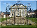 SK6405 : Scraptoft Hall gates by Alan Murray-Rust