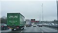 TQ0375 : M25 near Heathrow by Gordon Griffiths