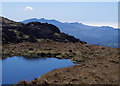 SH8624 : Llyn Pen Aran and view to Cader Idris by Andrew Hill