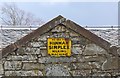 NT2137 : Old sign at Woodhouse farm by Jim Barton