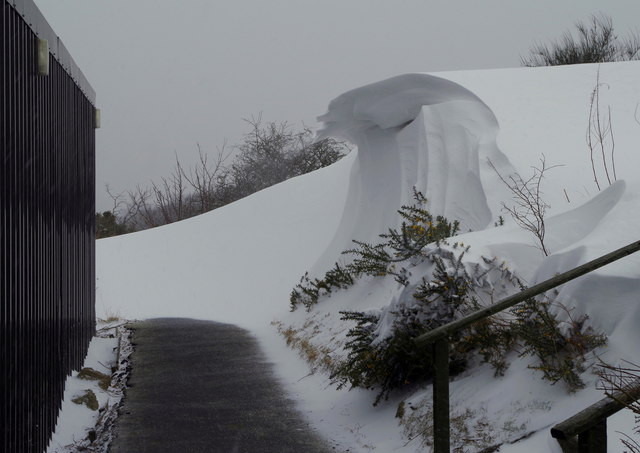 Snowdrift at Llandrindod Wells Golf Club