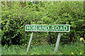 TG4901 : Hobland Road sign by Geographer