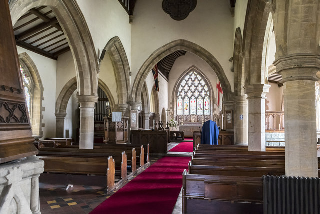 Interior, St Mary's church, Ashwell