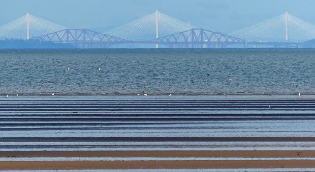 View across the Firth of Forth from Gosford Sands