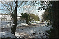 SX8865 : Bridle path in the snow, Cockington valley by Derek Harper