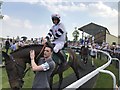 TF9228 : Paddy the Stout in the parade ring at Fakenham racecourse by Richard Humphrey