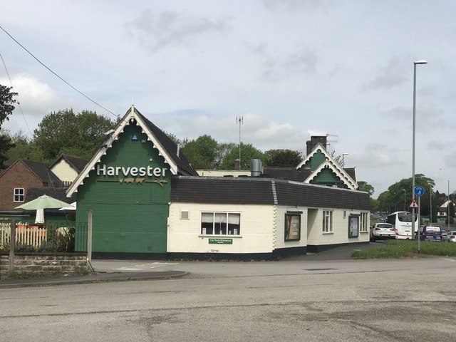 Harvester on the A34 at Trentham